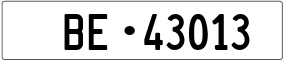 Truck License Plate